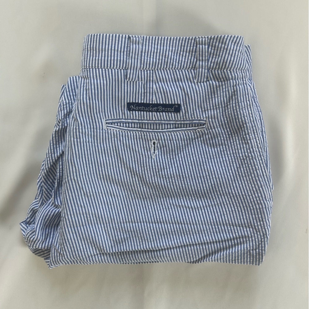Nantucket Brand Blue Striped Chinos
